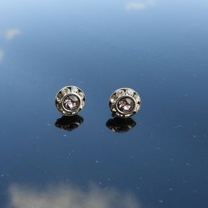 Swarovski Light Amethyst Cat Eyes Earrings